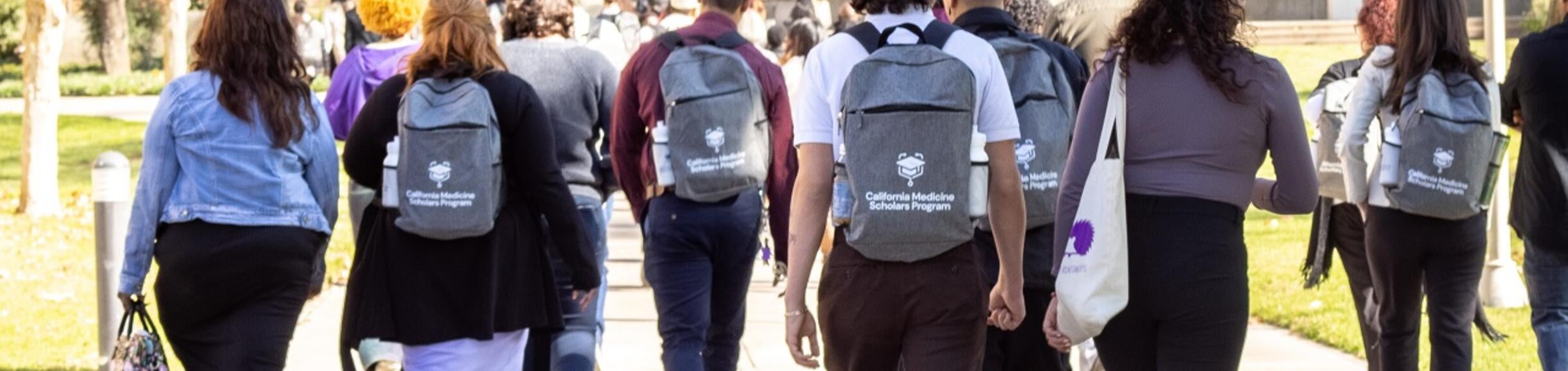 CMSP students walking across campus